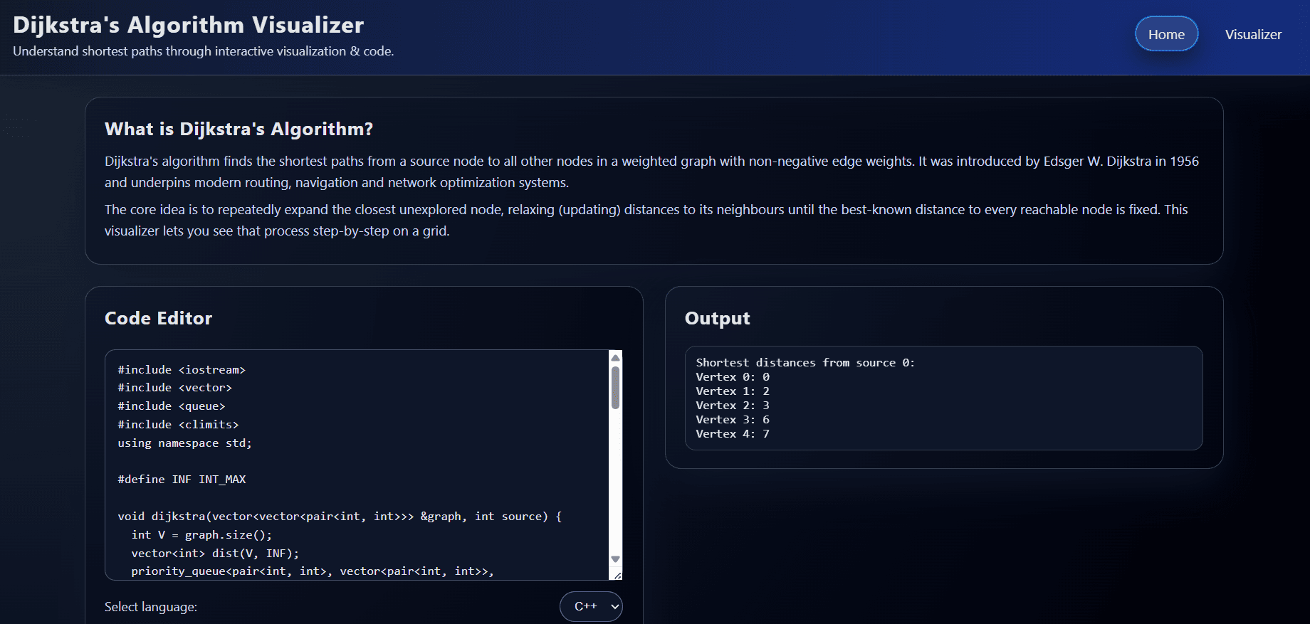 Interactive Pathfinding Algorithm Visualizer
