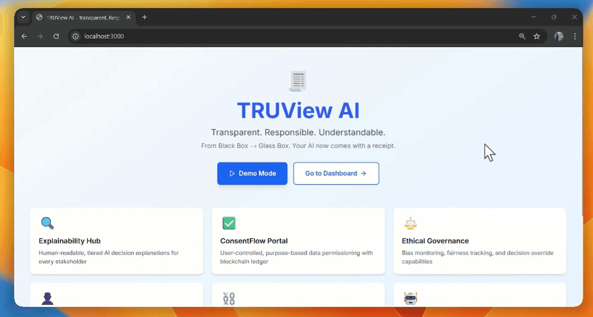 TRUView AI – Ethical & Explainable AI Platform
